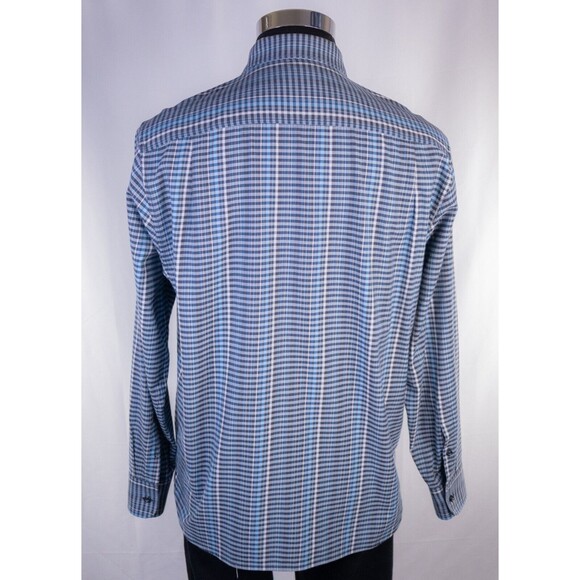Tommy Bahama Cotton/Silk Long Sleeve Cuff Shirt Mens M/M Button Down - Picture 10 of 11